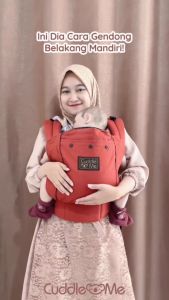 Gendongan Bayi Cuddleme Lite Carrier Solid Polos SSC MShape Gendongan depan ransel 4 bulan -2 th