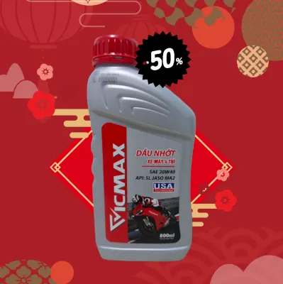 Dầu nhớt xe máy BÁN TỔNG HỢP VICMAX 800ML 20W40 1000ML (hãng Tiến Quốc Việt Nam công nghệ Mỹ USA)