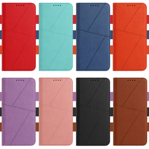 Luxury Leather Flip Wallet Case for Realme 14 13 12 12X C17 7i P3 Pro Plus Lite 5G Business Shockproof Card Slots Cover