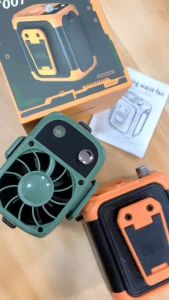 พัดลมพกพา USB รุ่น Y007 ปรับลมได้ 150 ระดับ เย็นสะใจทุกสถานการณ์ มีไฟฉายในตัว ทั้งเย็น ทั้งส่องทางได้ พัดลมคาดเอว