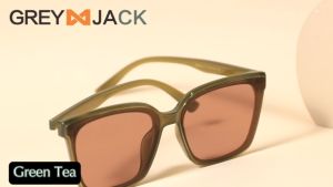 Grey Jack Kacamata Hitam Sunglasses Polarized Bentuk Kotak Modis Fashion Korean Style Bahan Acetate+TR Fashion Wanita dan Laki-laki SA 28030