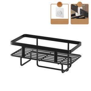 1Pc Bathroom Accessories Shelf Above The Toilet Tank Wrought Iron Toilet Punch-free Multi-functional Storage Rack