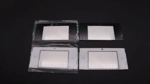 2PCS Plass Or Glass Top Screen Protector Cover Lens Replacement For 3DS Front LCD Equipped With Strong Adhesive backing