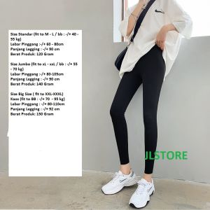 Legging Panjang Bahan Kaos Allsize Fit to XXXL Max BB 110kg