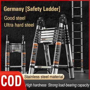 Telescopic ladder multi-functional thickened aluminum alloy ladder household folding ladder portable ladder