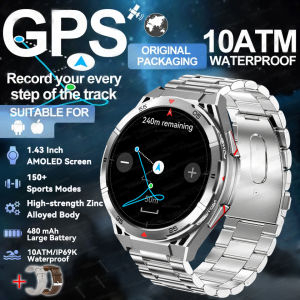 2025 New for T-Rex3 Original Premium GPS SmartWatch Ultra HD AMOLED Display Built-in GPS BT Call 10ATM Waterproof Smart Bracelet