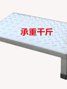 Non-Slip Stool Thickened Stainless Steel 10 Load Bearing Single Layer Home Use Footrest Step Booster Pedal Modern Simple Style