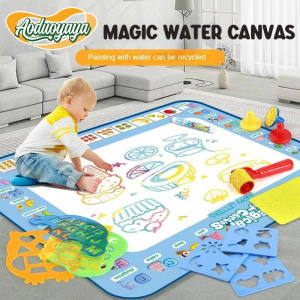 Aoduoyaya Water Drawing Mat Kit Reusable Painting Canvas Kids Painting Board Doodle Toy