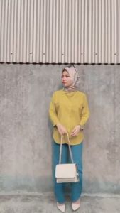 Kemeja Linen Nelka Shirt - Atasan Wanita - Kemeja Wanita Oversize Wanita Korean Style