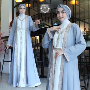 COD-KAFTAN ABAYA LUNA TERBARU-KAFTAN LEBARAN BAHAN CERUTY BABYDOLL-KAFTAN WANITA MUSLIMAH