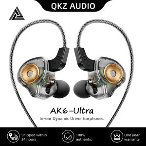 Original QKZ AK6Ultra HiFi Wired Earphone In Ear Monitor Headphone Bass Stereo Dynamic Headset Sport Race Earbuds 3.5MM With Mic