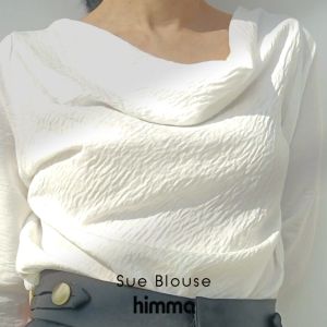 ชุดเสื้อคอถ่วงแขนยาว หมอมแสงเสื้อ Himma Sue Cowl Neck Long Sleeves Blouse เสื้อคอถ่วง แขนยาว