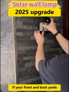 Outdoor Solar Wall Light Motion Sensor Wall Light With 3 Modes Waterproof Nordic Vintage Style Fence Lamp Garden Decorative Light