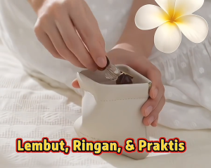 [Tutup Otomatis] Pouch Mini Serbaguna Kulit PU – Tempat Kosmetik Kabel Earphone Uang Koin | Tas Travel Portable