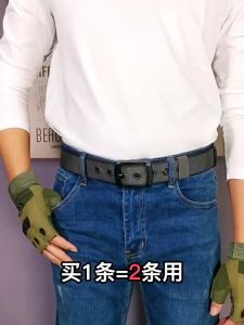 Sabuk Pria Nilon Sabuk Kanvas Tactical Militer Kepala Putar