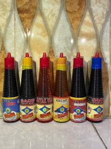 Paket Bundling (Kecap asin Minyak wijen saus tiram saus rajarasa kecap ikan dan kecap inggris)cap sinar mentari