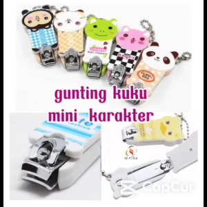 Gunting Kuku Karakter Lucu Plus Gantungan Kunci