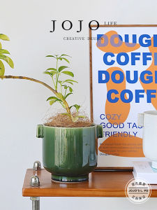 กระถางดอกไม้เซรามิคเท้าสูงสำหรับกล้วยไม้ผีเสื้อพิเศษกระถางต้นไม้สไตล์สแกนดิเนเวียนตกแต่งบ้านจากประเทศจีน