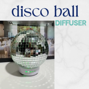 disco ball aroma diffuser / Mini disco ball diffuser/ LED color light diffuser/home decor diffuser