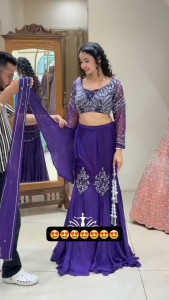 [PRE-ORDER 15 DAYS] READYMADE GEORGETTE LEHANGA CHOLI