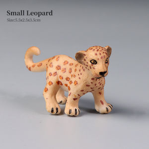 Educational Simulated Wild Animal Figurines Set - Cheetah & Black Panther Action Models for Kids Decoration & Learning Gift