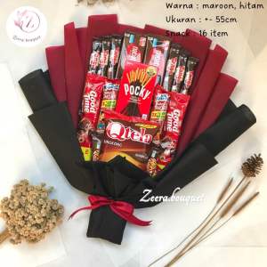 (B17) Buket snack/snack bouquet/bucket snack [INCLUDE: card + packing]