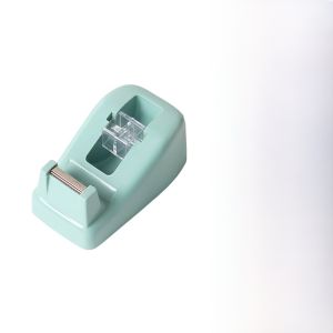 Small Size Transparent Moissanite Color Tape Holder Cutter Stand Desk Organizer for Students Business Supplies Stationery