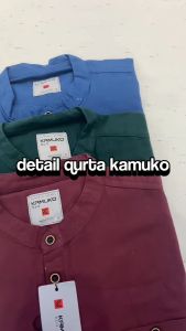 OKS-KAMUKO kurta pendek kurta pria murah fashion pria murah- fashion pria terbaru- kurta lengan pendek Baju Kasual Jute Hijau Botol Kurta Crew Neck Casual Pakaian Pria Untuk Berbagai Acara - Lazada