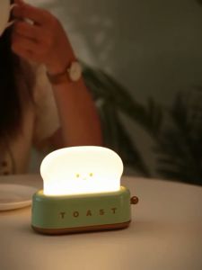 Rechargeable Led Lights For Room Cute Cartoon Baby Nightlights Decoration Bedroom Night Lamp Toaster Birthday Child Teacher Gift