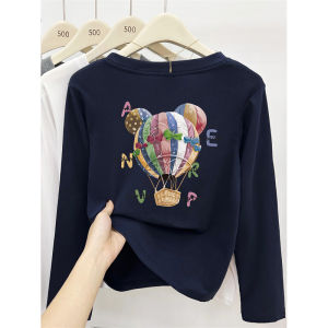 Fashionable Short Sleeve T-Shirt Womens Cartoon Print round Neck Slimming Large Size Summer New Style Commute Korean Style
