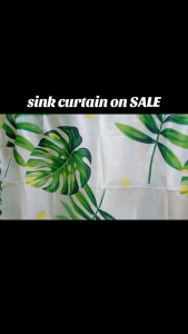 【COD】1 Pcs Kitchen Curtain Sink Pang Lababo 100x70cm Color Kitchen Curtains 70×150cm Forest Series