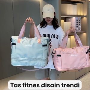Techdoo Tas New Travel Bahan Tebal Waterproof Fitness Mudik Tas Pakaian Jinjing Besar  Gym Travel Tas Bag Jumbo 2023 Bisa COD TTB119