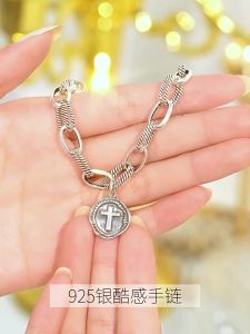SHISHANGMEIDI | Vintage Retro Style 925 Silver Chain Bracelet