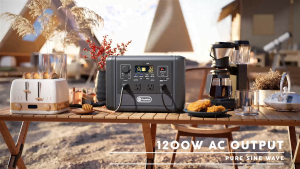 FlashFish Power Station S1200 1200W 220-240V 60hz Solar Generator Power Supply 210000mAh 672Wh Portable Power Staion UPS Fast Charge for Household Picnic Outdoor Camping