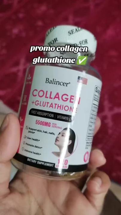 BALINCER Glutathione and collagen supplement supports skin hair and nail  health supports liver detoxification and immune health Anti-Aging Whitening  Capsules - Lazada