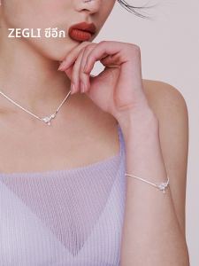 สร้อยข้อมือเพชรเซอร์โคเนียสุดหรูสำหรับผู้หญิง ดีไซน์ ZEGL สร้อยข้อมือสุดหรูระดับไฮเอนด์สำหรับเพื่อนรัก วัสดุอื่นๆ