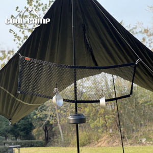 Outdoor Foldable Hanging Rack Trash Can Car Storage Net Table Organizer Drying Net Bag Tent Storage Hanging Net CF-7200