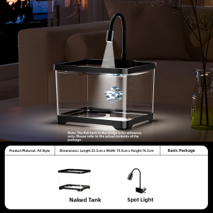 HUICHONG | Small Eco-Aquarium for Desk Creative Decor Fish Viewing