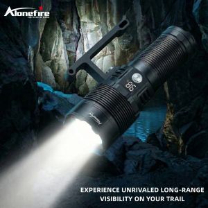 Alonefire | 5000LM Zoom Hand lantern High Power Powerful LED Flashlight USB Rechargeable Outdoor Hunting Camping Hiking Fishing Torch light