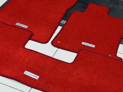 พรม MUGEN RR ตรงรุ่น Honda CIVIC FD พรมพื้น พรมวางเท้า พรมรถยนต์ เข้ารูป สวย พรมแต่ง พรมรถ