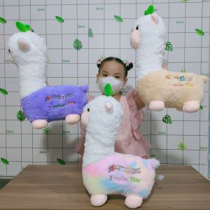 TẶNG GẤU BÔNG BÁNH Gấu bông cừu lông xù lạc đà Alpaca nhiều màu đủ size lông mịn cao cấp mẫu mới