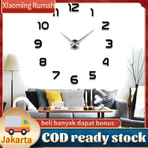 Jam Dinding Besar DIY Diameter 60-100 cm Akrilik Tebal 2mm Jarum Jam 16CM Jarum Menit 24 CM
