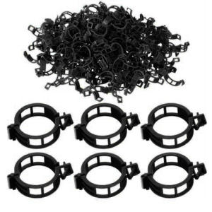 100Pcs Plant Support Clips FixturePlastic Garden Vine Strapping Clip for Climbing PlantsTomatoGrapePlants Stalks Holder