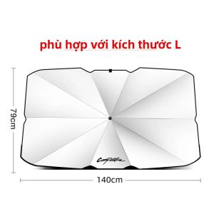 Tấm Che Nắng Phía Trước Ô Tô Dù Chống Tia UV Chống Nhiệt Cho Mitsubishi Outlander Lancer 9 EX ASX Pajero L200 Nhật Thực Ralliart Delica