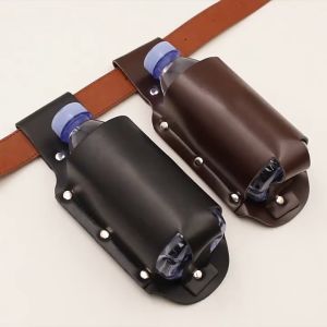 Portable Sarung Holster Leather Beer Bottle Waist Holster Sarung Botol Waist Bag