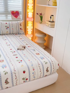 WEICEE 3in1 Garterized Bedsheet No Lukot No Gusot Soft & Breathable Fitted Sheet + 2 Pillowcases