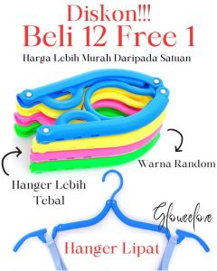 Gantungan baju lipat multifungsi hanger travelling gantungan baju portabel