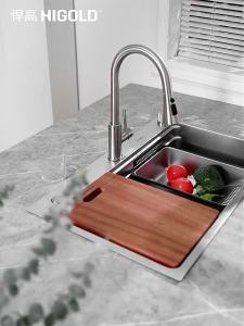 HIGOLD | Stainless Steel 304 Single Bowl Sink with Treaded Design Single Bowl