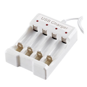 4 Slots USB DC Battery Charger for Nickel Hydrogen AA AAA Rechargeable Battery