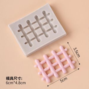 DIY Chocolate Sugar Art 3D Fence Cake Decoration Silicone Mold Handmade Baking Tools Chocolate Fence Decorations Kitchen Utensils